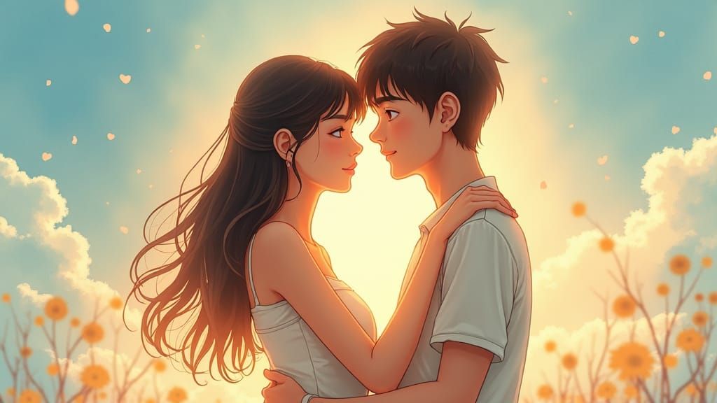 Ethereal Couple Portrait in Dreamy Style