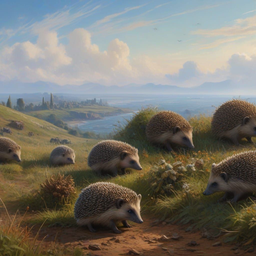 Post-Apocalyptic Hedgehogs in Impressionist Sci-Fi