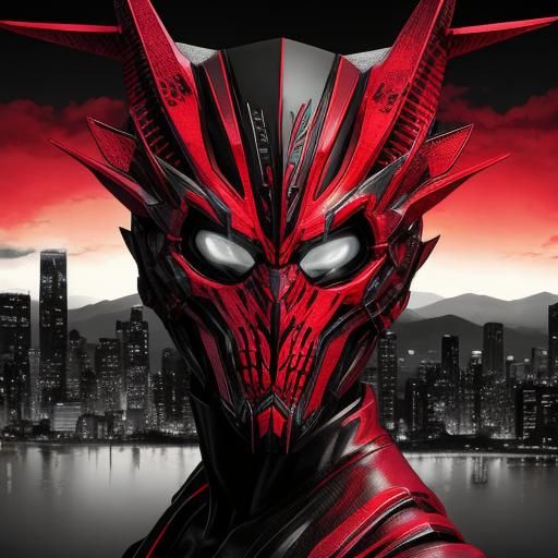 Striking Black and White Abstract Composition