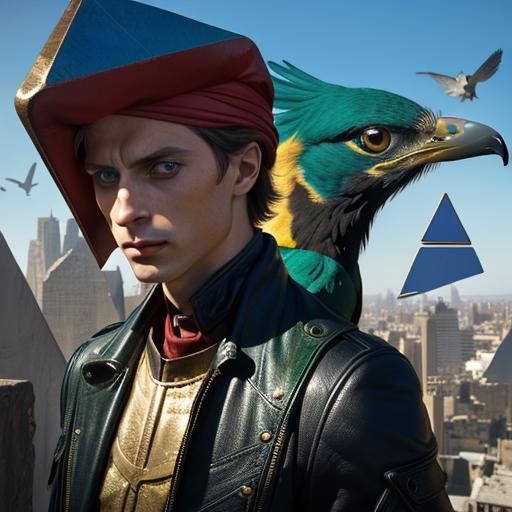 Photorealistic Eyes and Birds of Prey in Cinematic Style