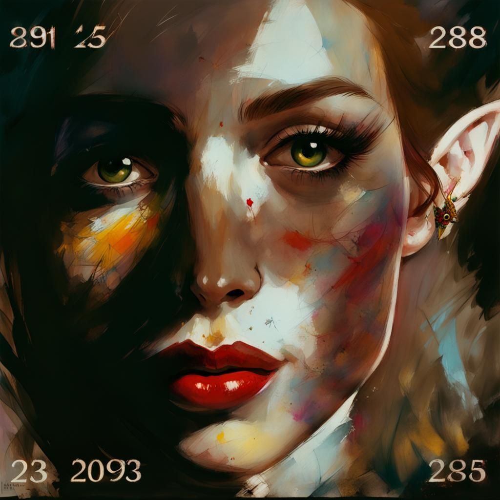 Snow White in a Daylight Clearing, Digital Art