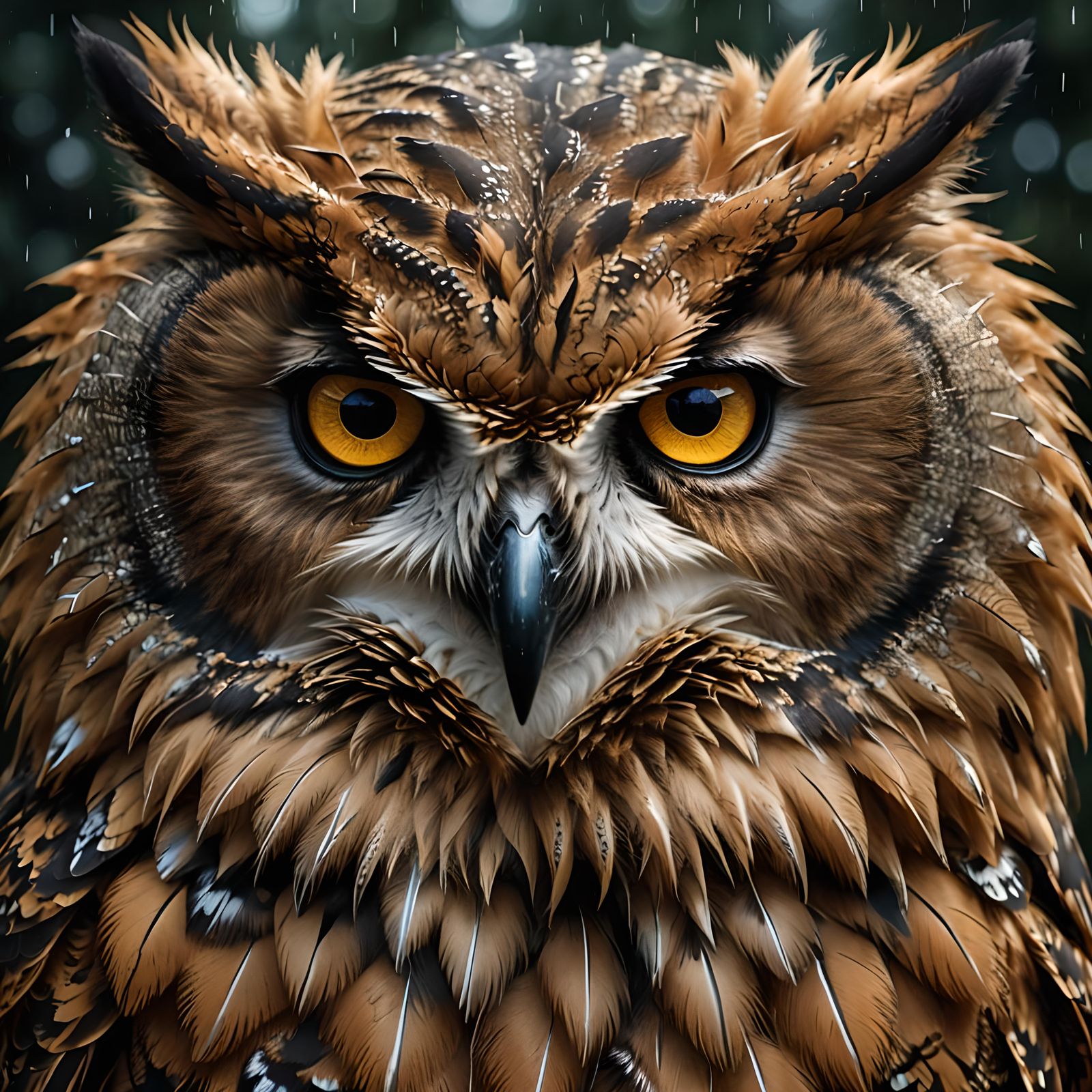 an owl with beautiful eyes