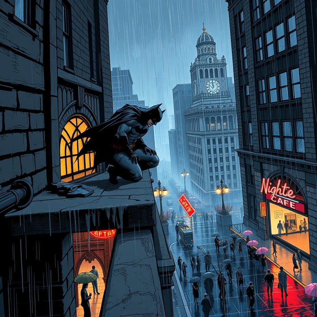 Gothic Gotham at Night