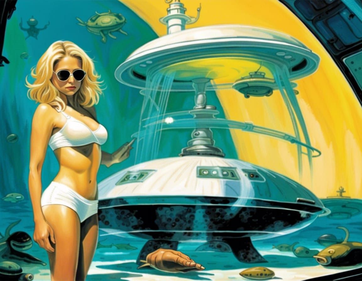Underwater Dome: Bikini, UFO, and Submarine