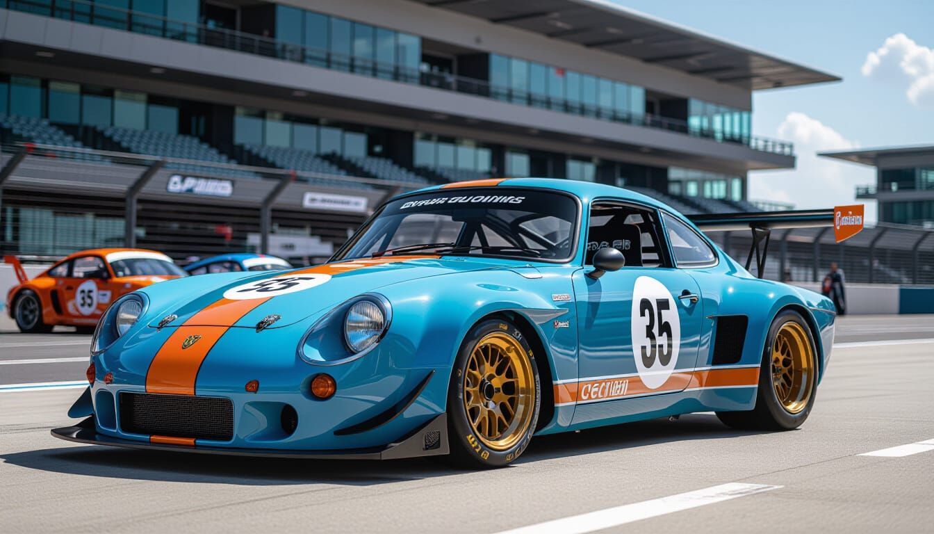 Gulf Racing Karmann Ghia GT3: Retro-Modern Race Car
