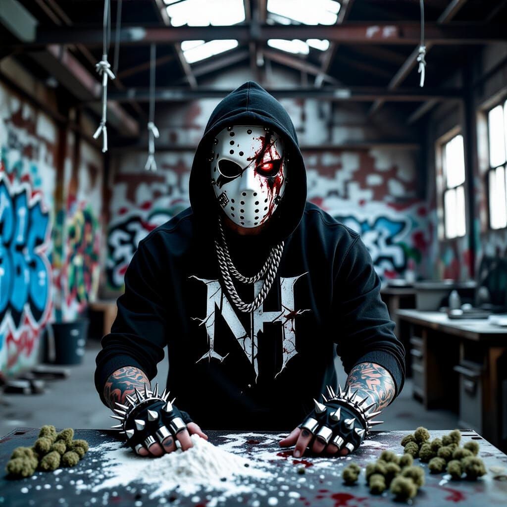 Cyberpunk Hacker in Abandoned Loft, 8K Cinematic