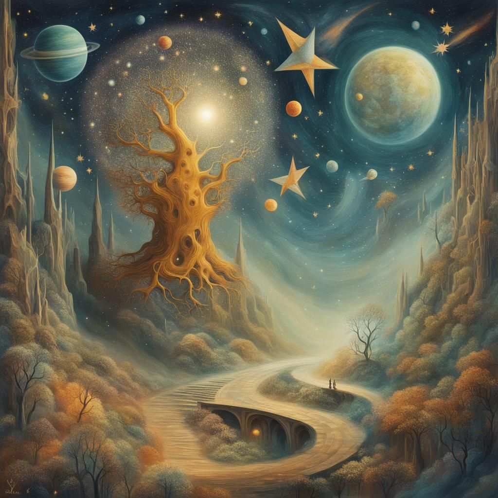 Astro Errante in Dreamlike Surrealist Fauvist Style