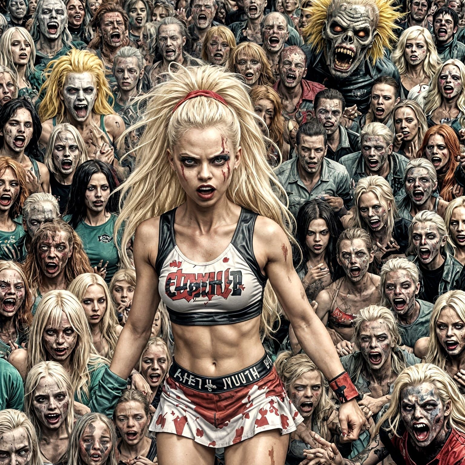 Yolandi Visser at Zombie Party: Comic Book Style