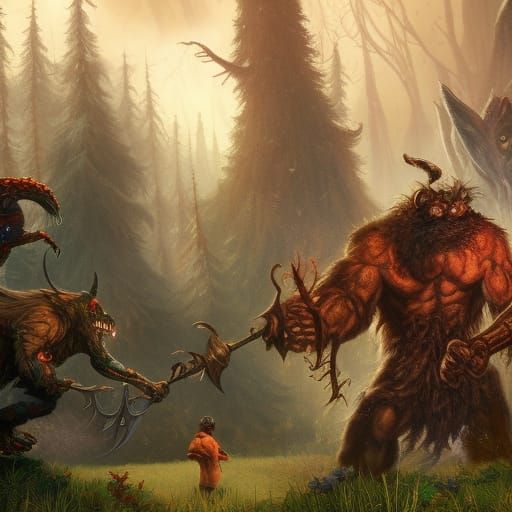 Hobgoblins and Werewolves Play at the Park