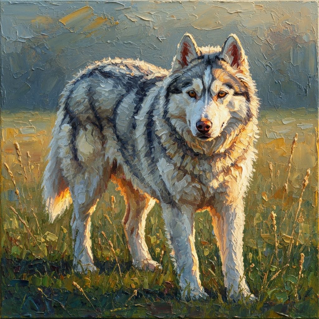 Wild wolf or heart-wrenching husky?