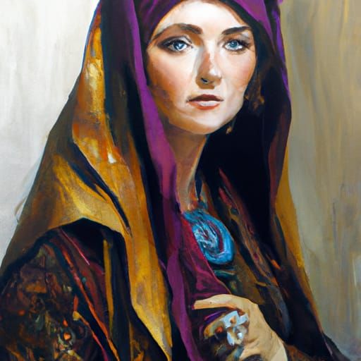 Figurative Portrait in Oil Painting Style