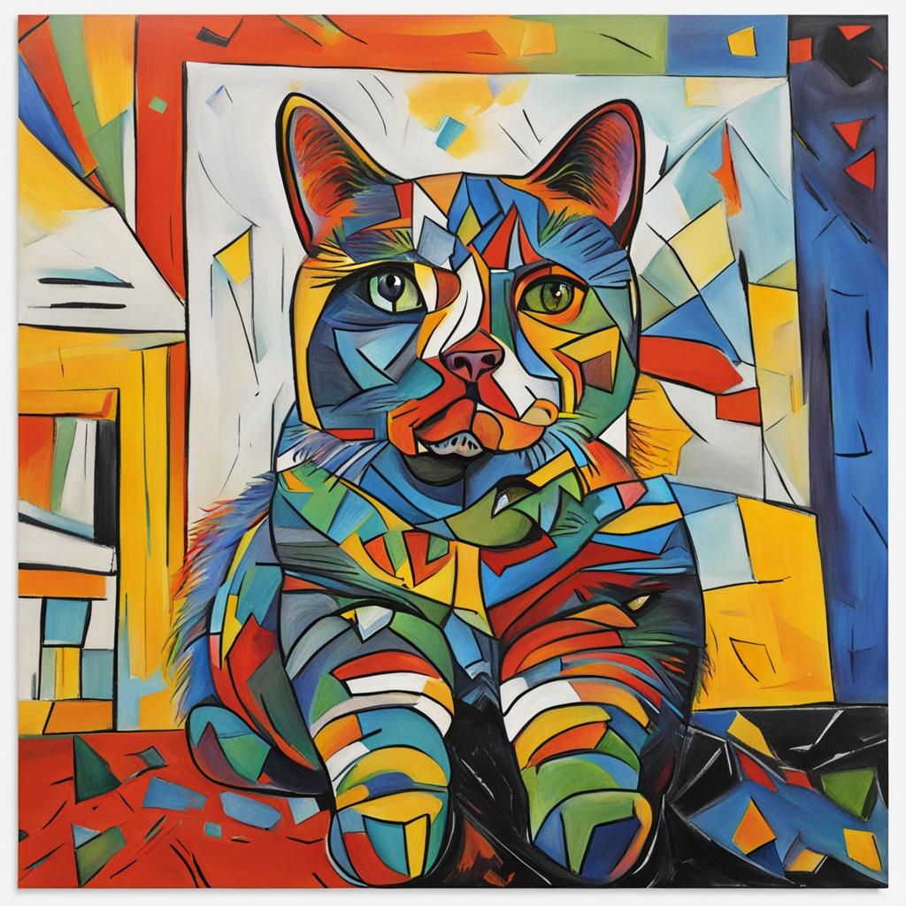 Abstract Fusion: Vector Art Meets Cubism