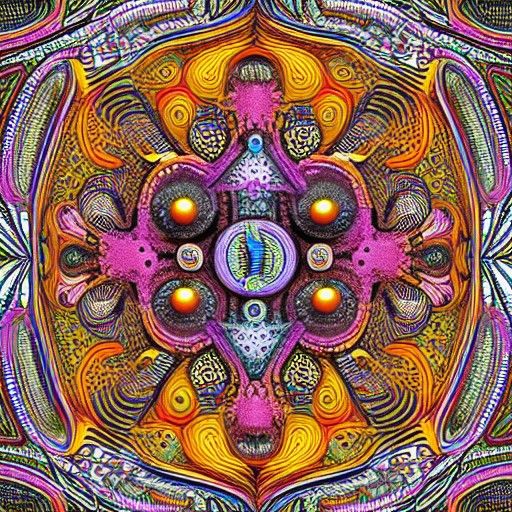 Colorized 5-methoxy-N,N-dimethyltryptamine in Digital Illust...