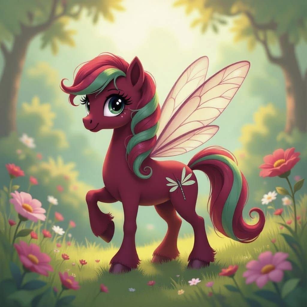 My Little Pony Dragonfly in Fairytale Landscape