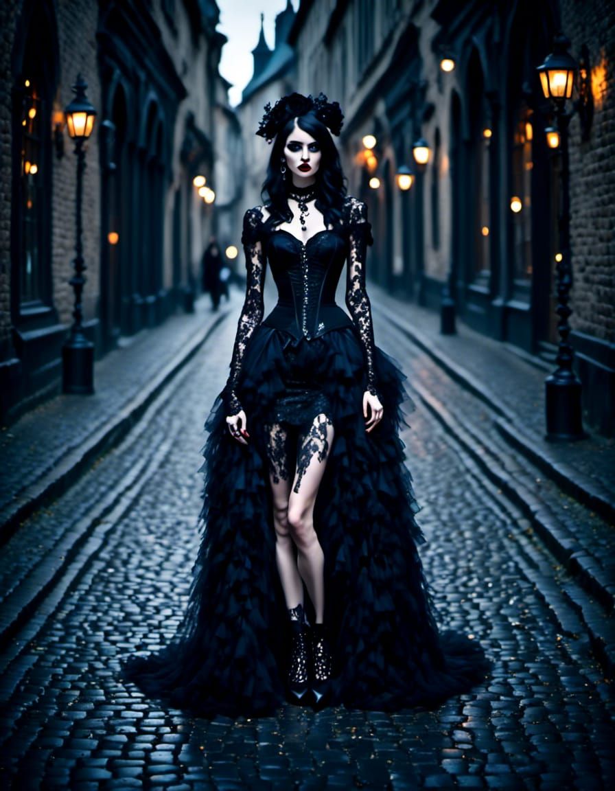 nice knees goth girl