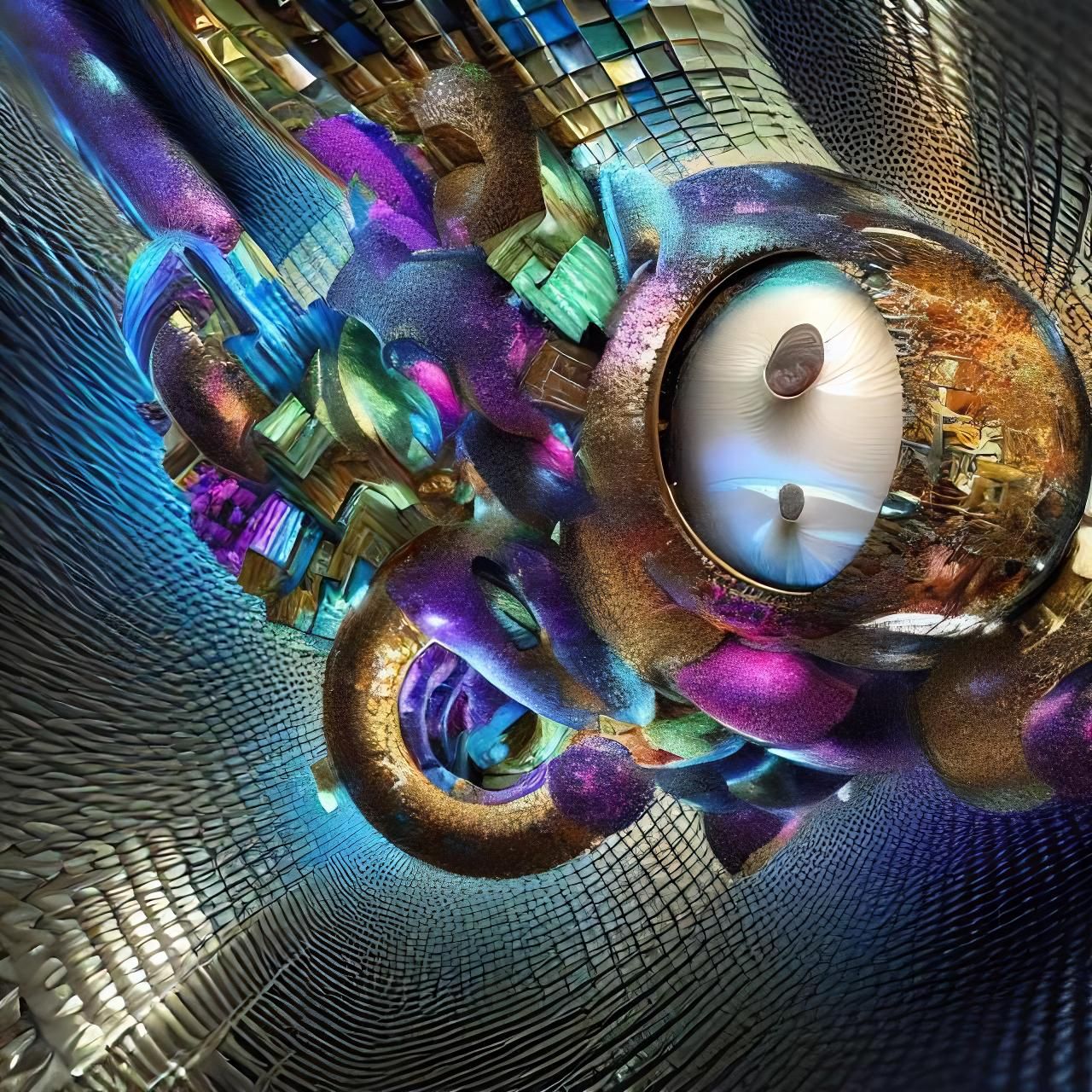 Geometric Abstract: Intricate 3D Mathematical Art