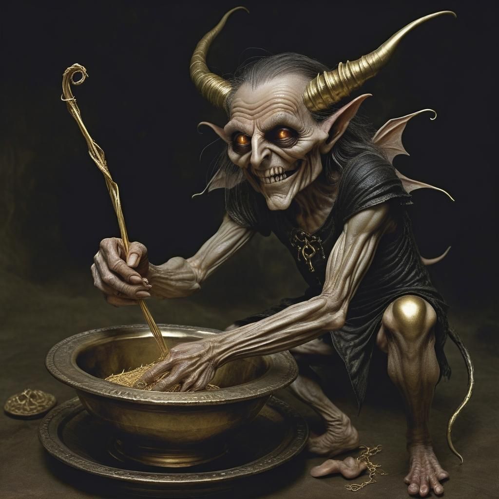 Rumpelstiltskin Spins Straw into Gold