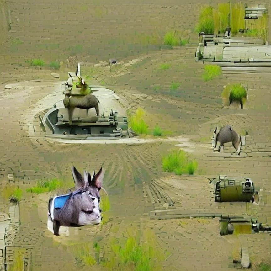 Donkey Tank: A Humorous Military Vehicle