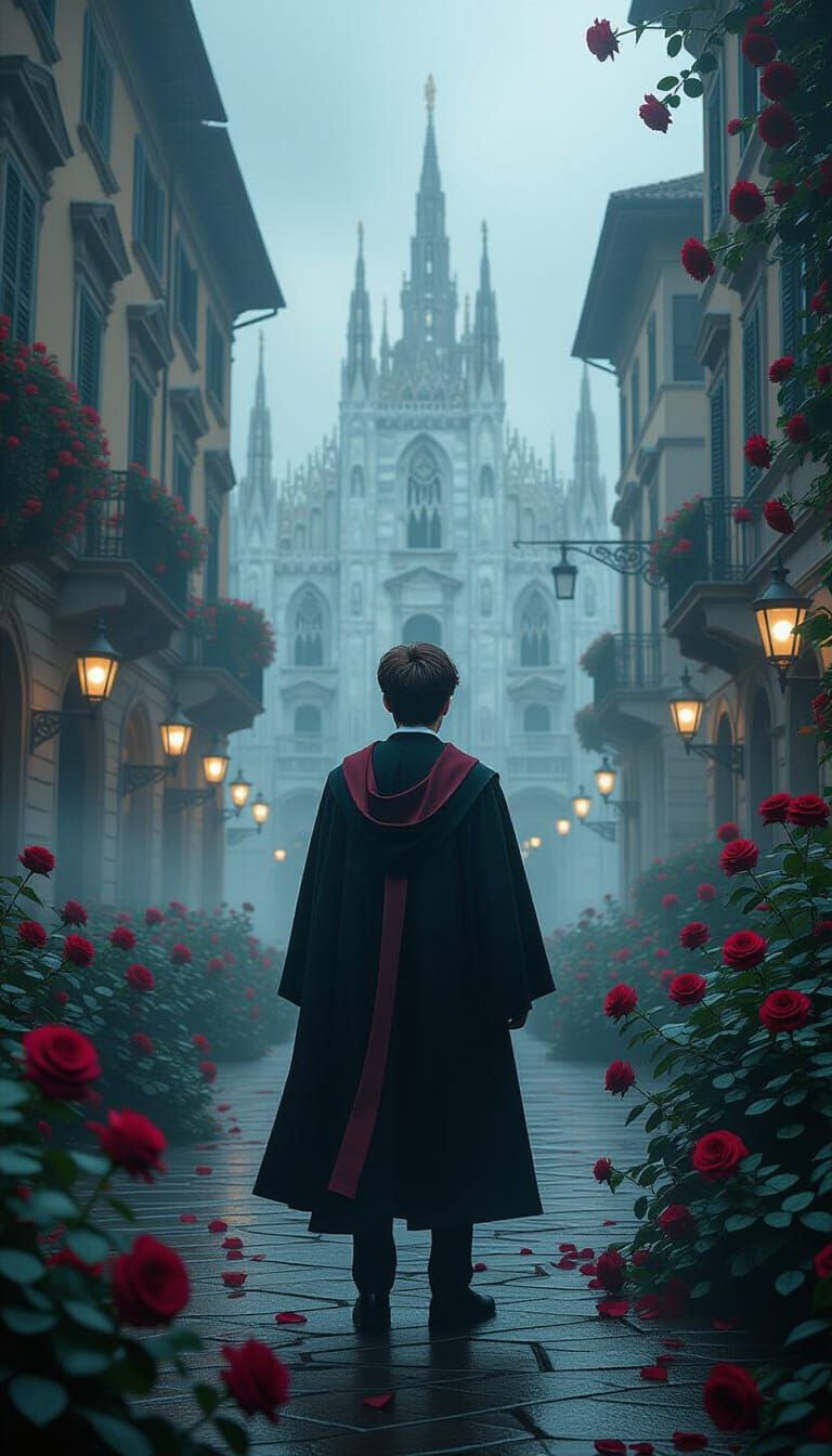 Harry Potter in Milan: Detailed Matte Painting