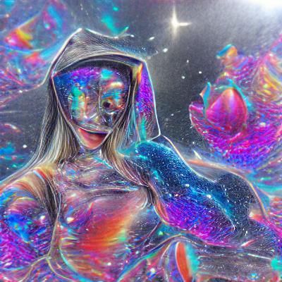 Holographic Astral Cosmic Illustration by Amaringo