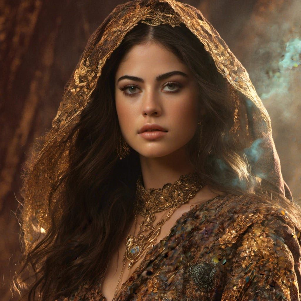 Fantasy Portrait: Powerful Sorcerer Mage with Magic Robe