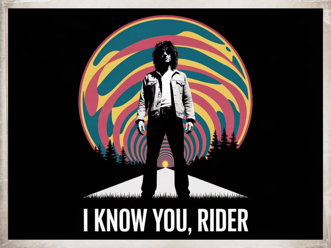 Jerry Garcia's Iconic Journey Captured in Gritty Black and W...