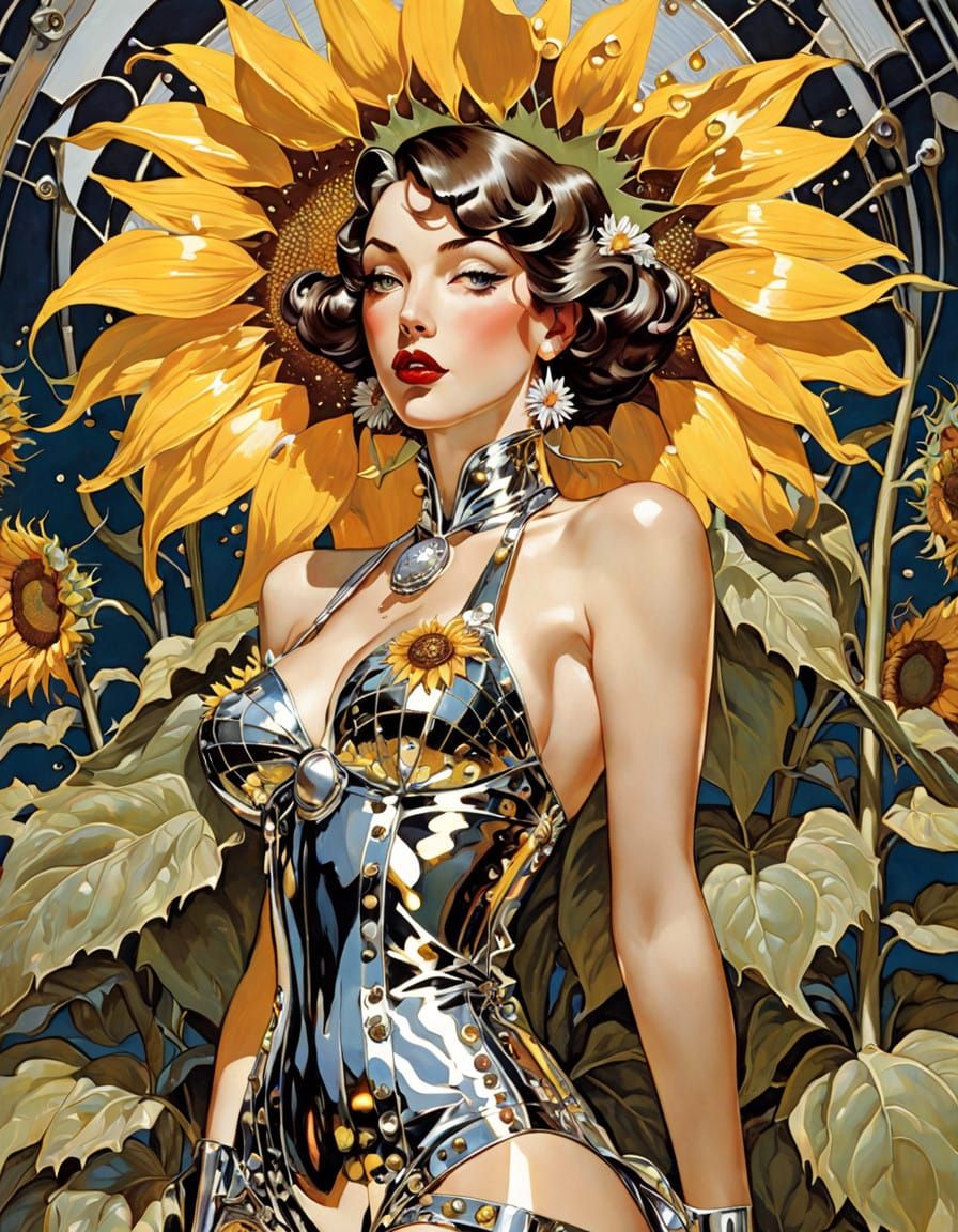 reflective surface, grids, wax