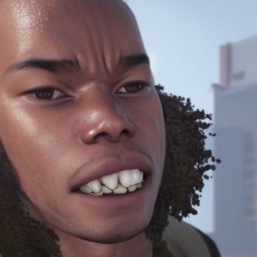 Detailed Portrait with Dynamic Lighting