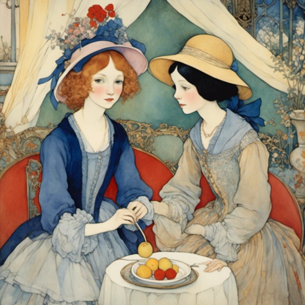 Nostalgic Landscape in Impressionist Style