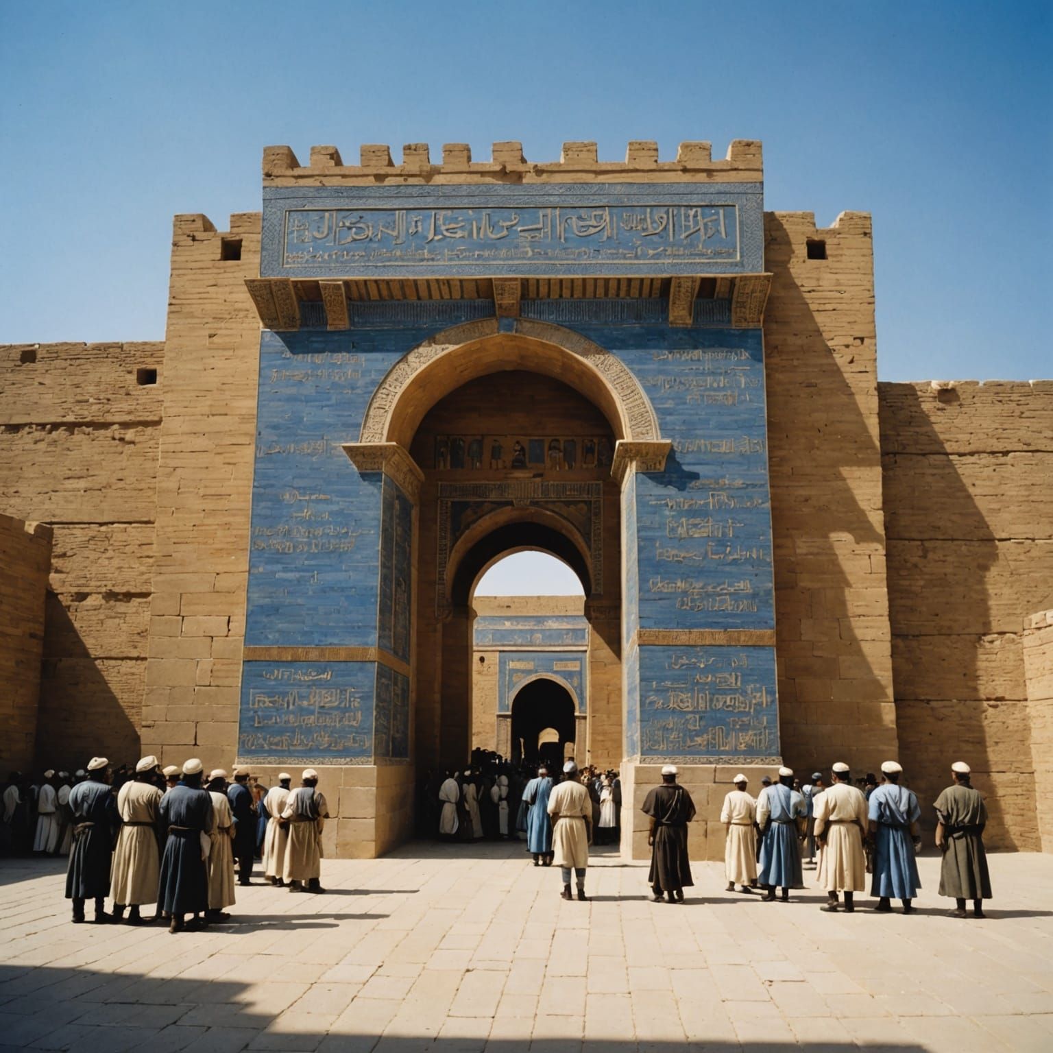 Ishtar Gate of Babylon with Guards