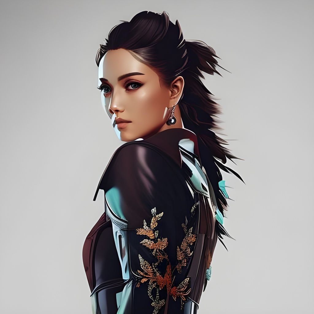 Dramatic Portrait of a Tomb Raider in Oils