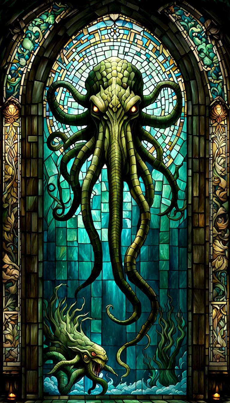 Cthulhu Mosaic in Abyssal Depths