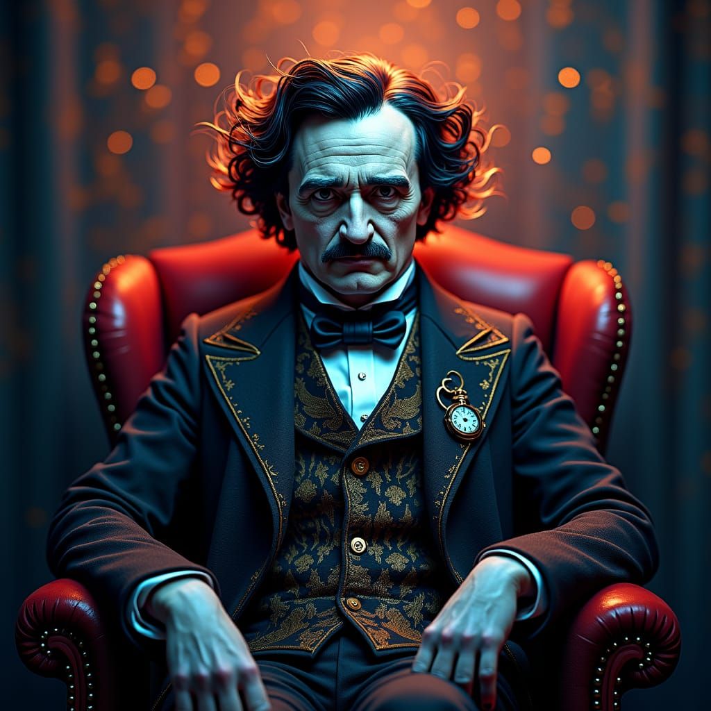 Edgar Allan Poe, head and shoulders portrait, 8k resolution ...