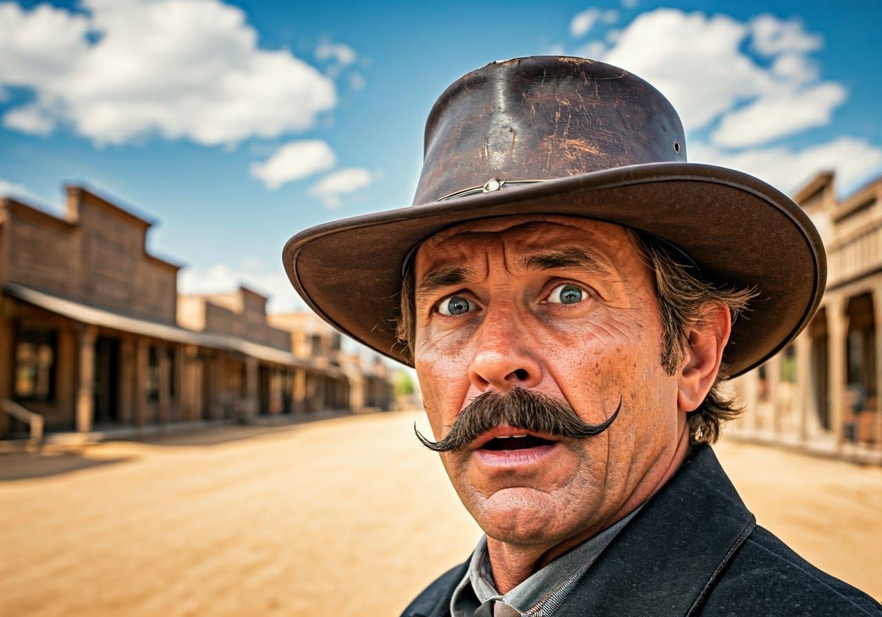 Sheriff's Talking Hat in Gritty Western Style