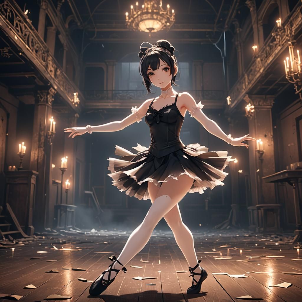 Phantom Ballerina Dances in Abandoned Theater