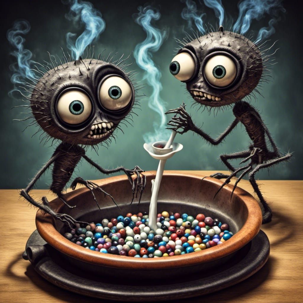creepy googly eyes creatures