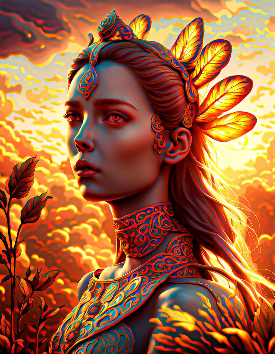 Hyper-Realistic Venus Face in Surreal Style