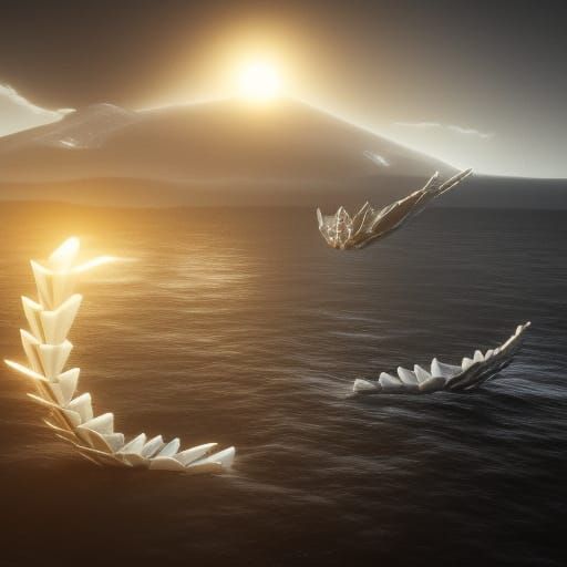 Reflecting Crowns of Icarus: Surreal Cinematic Art