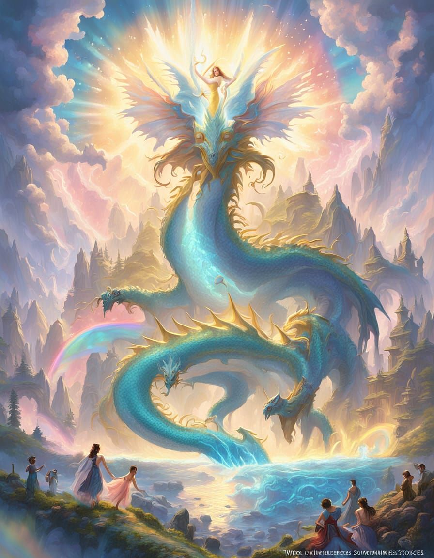 Dragon Rider and Ethereal Dragon