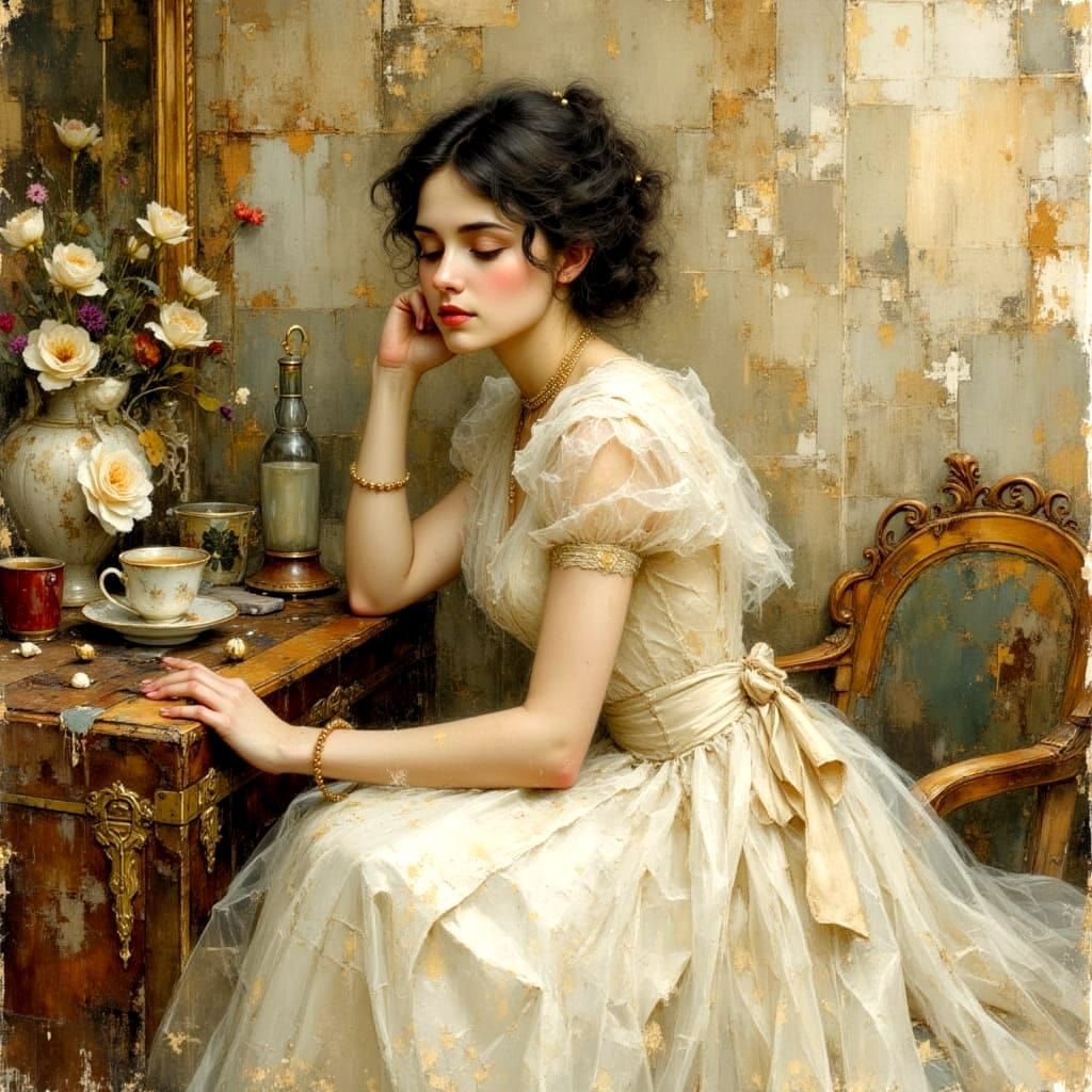 Watercolor Chest of Forgotten Memories