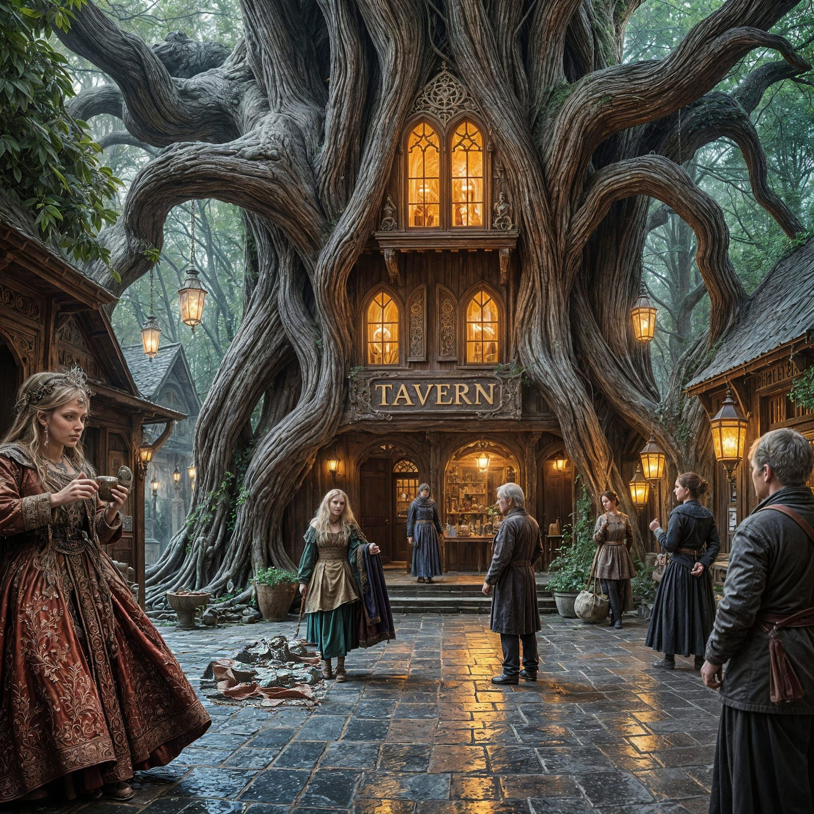 Ancient Tree Tavern in Crystal Alleyway