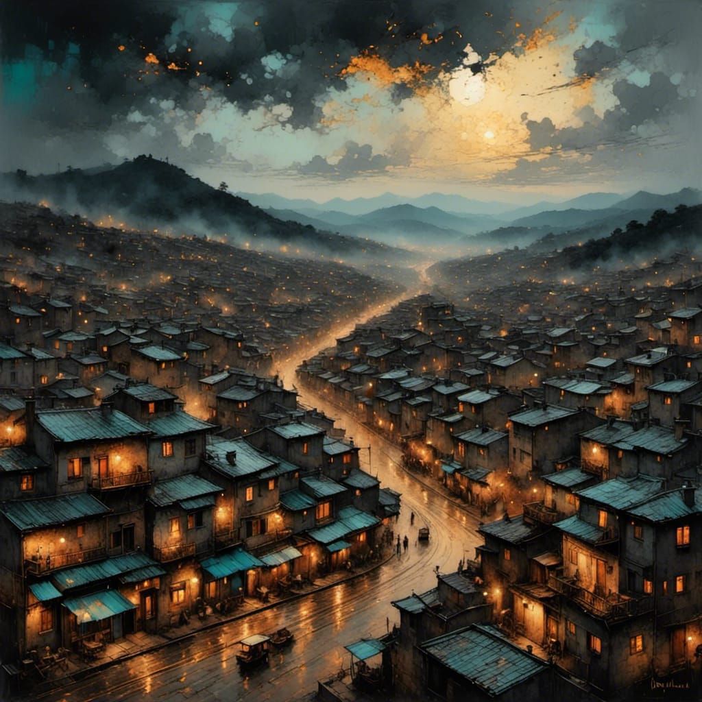 AI Generated Image with Detailed Composition