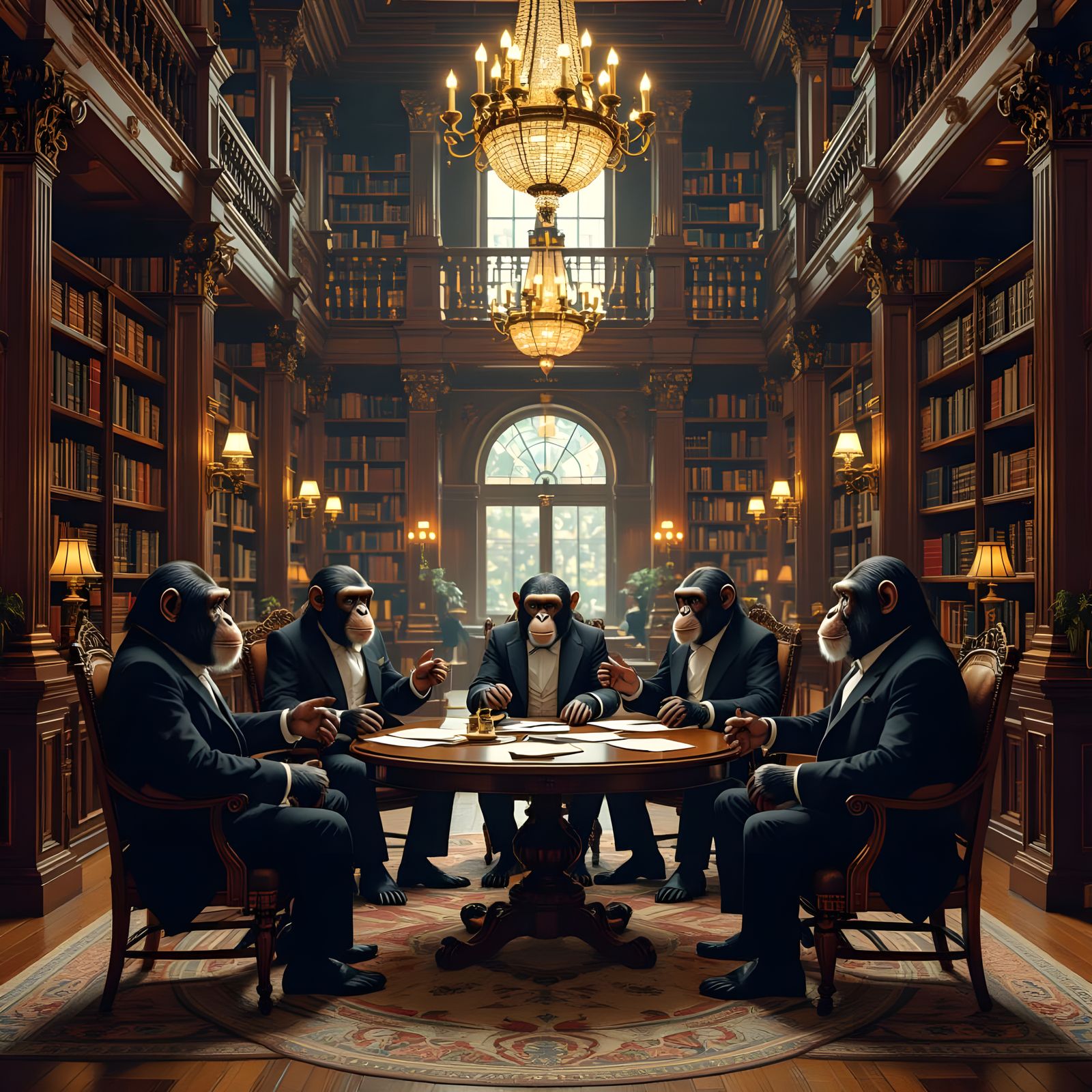 The league of extraordinary chimpanzees.