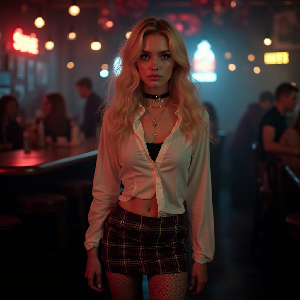 Hyper-Realistic Portrait of a Young Woman in an Alternative ...