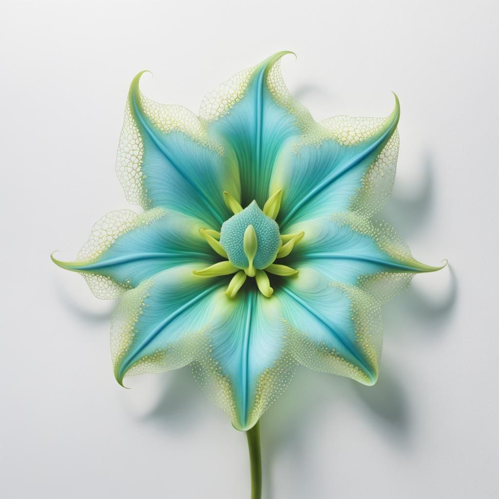 Amoeba as Brassia Flower: 3D Render
