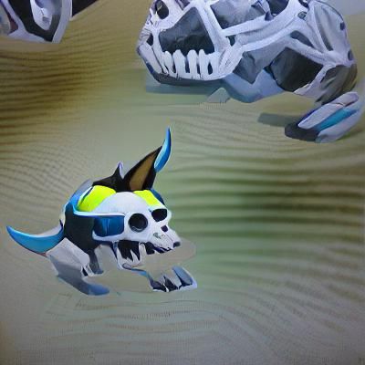 Skull Dog with Protogen Visor