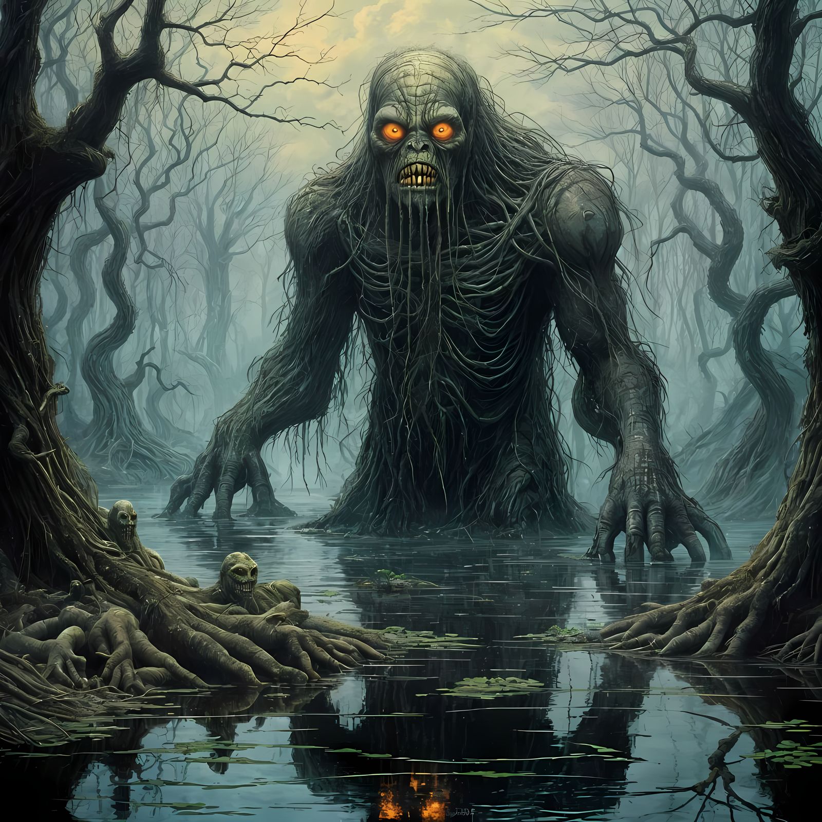 Swamp Beast Rises from Murky Depths