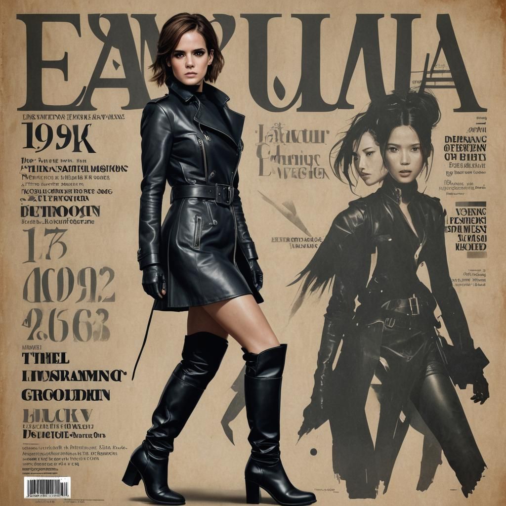 Magazine Cover: Lucy Liu in Berlin, Digital Art