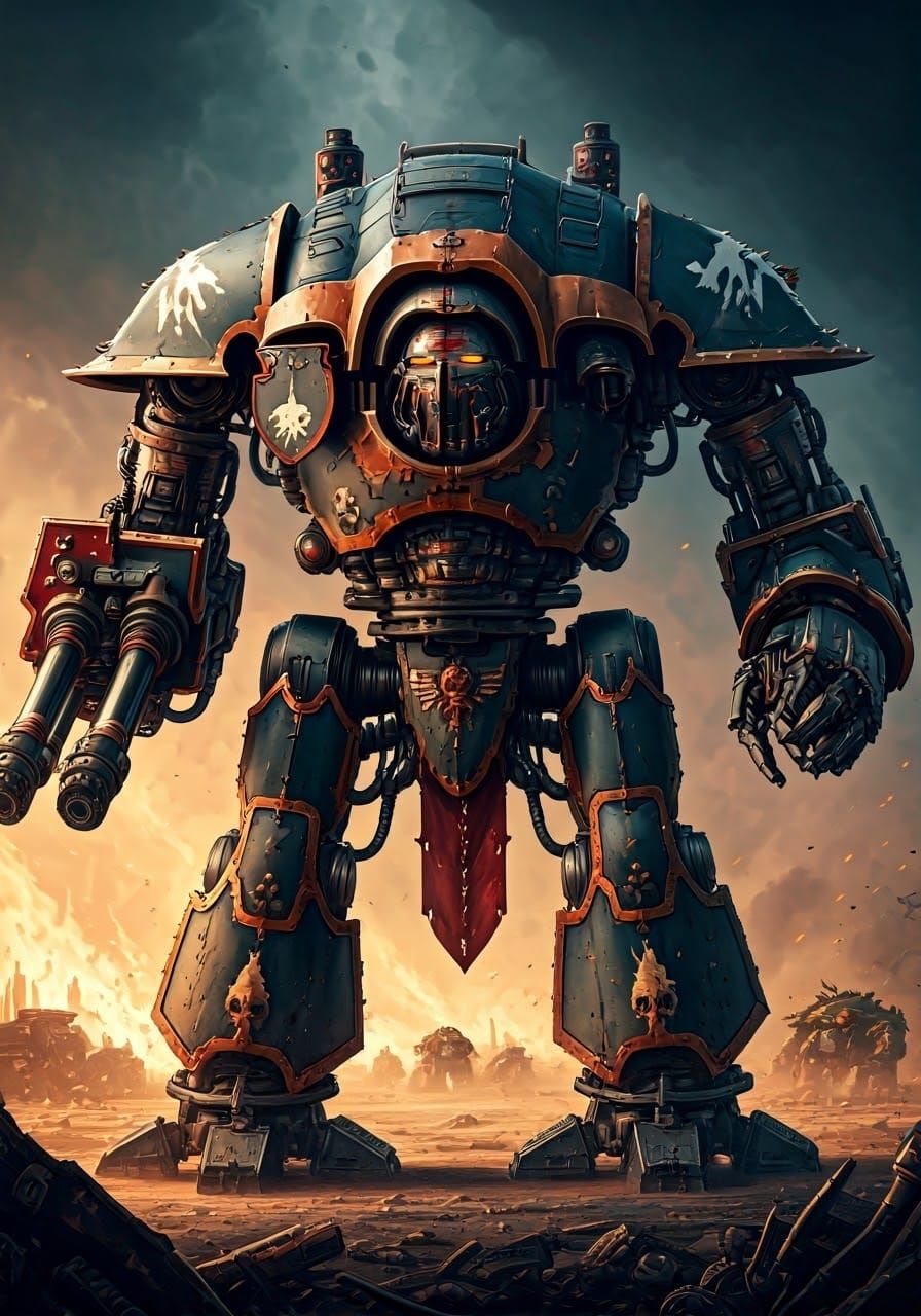 Imperial Titan vs Ork Gargant: Mecha Battle