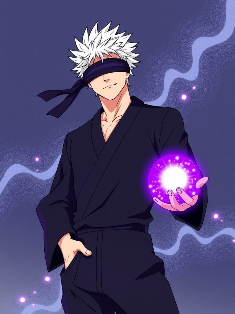 Satoru Gojo, Anime's Most Powerful Jujutsu Sorcerer, in Trad...